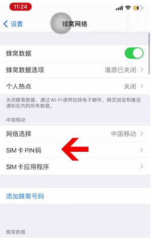 黑山苹果14维修网分享如何给iPhone14的SIM卡设置密码 