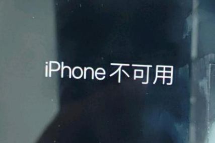 黑山苹果服务网点分享锁屏界面显示“iPhone 不可用”如何解决 