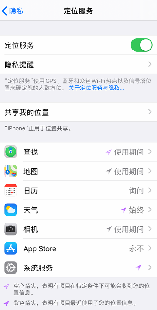 黑山苹果手机维修分享iPhone 状态栏中时间显示为蓝色图标是什么情况 